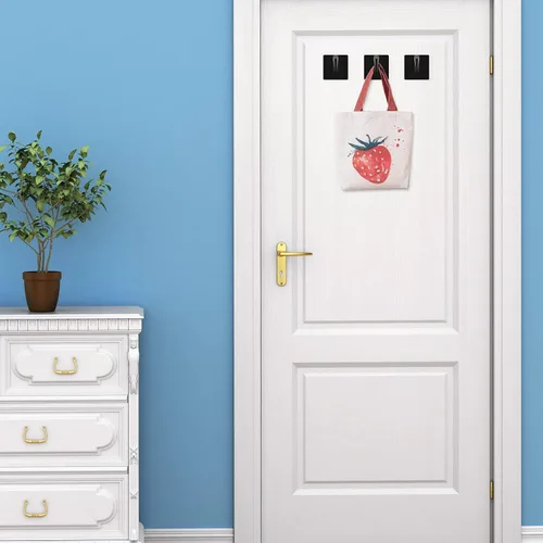 Miniatura 4 de Jetec 12 ganchos acrílicos para colgar en la pared, perchero, bata, organizador individual, gancho de pared transparente adhesivo decorativo