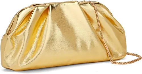 Miniatura 10 de Bolso de mano para mujer, bolso de noche pequeño con cadena de metal extraíble