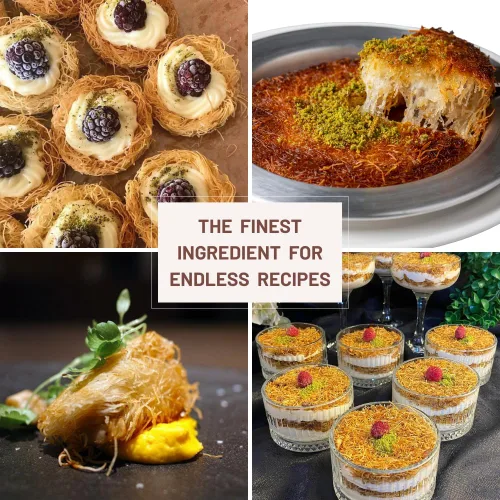 Miniatura 5 de CNYTUS Masa de fillo rallada Kataifi tostada de alta calidad, 7 onzas (7.05 oz), pasta rallada Katafi, masa filo rallada Kunafa, Knafeh triturada