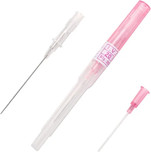 Miniatura 6 de Kit de 50 agujas de catéter IV de 20G, suministro de agujas para perforación de nariz y oreja