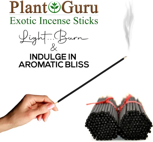 Miniatura 2 de Black Butter - Varillas de incienso exóticas de 11 pulgadas, 1 paquete a granel de 45 a 50 varillas, aroma natural de 11 pulgadas de larga duración