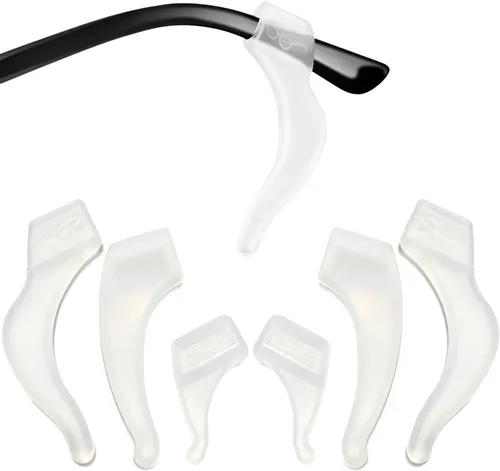 Miniatura 7 de 3 Sizes Silicone Eyeglass Ear Grips – Anti-Slip Hooks for Sports & Reading Glasses