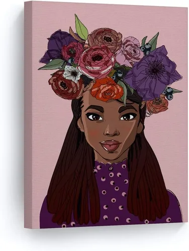 Miniatura 9 de SmileArtDesign V18 - Lienzo impreso y decorativo para pared, diseño africano