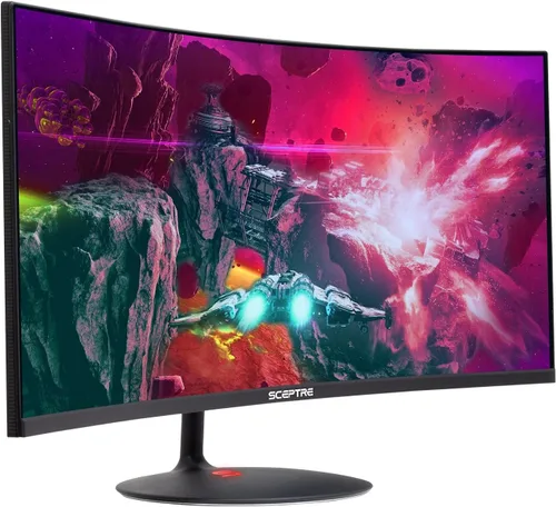 Miniatura 2 de Sceptre Monitor LED creativo curvo UltraWide 21: 9 de 34 pulgadas 2560x1080 HDMI DisplayPort sin marco hasta 100Hz, negro máquina 2020 (C345W-2560UN)