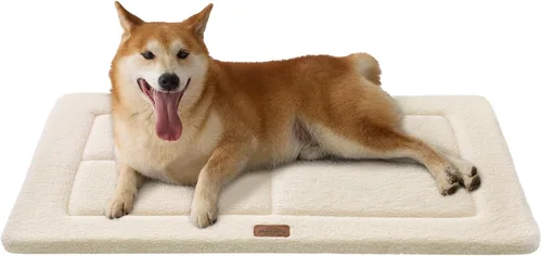 Miniatura 10 de Cama reversible para perros grandes, lavable y antideslizante, alfombra para mascotas, espuma de alta densidad y forro polar suave