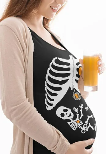 Miniatura 4 de Disfraces de maternidad para Halloween disfraz de esqueleto de bebé para mamá
