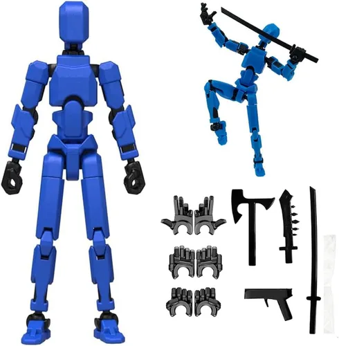 Miniatura 14 de Rugwun Figura de acción de Titan 13, Lucky Robot 13 figuras de acción, divertidas figuras de acción impresas en 3D multiarticuladas, figura