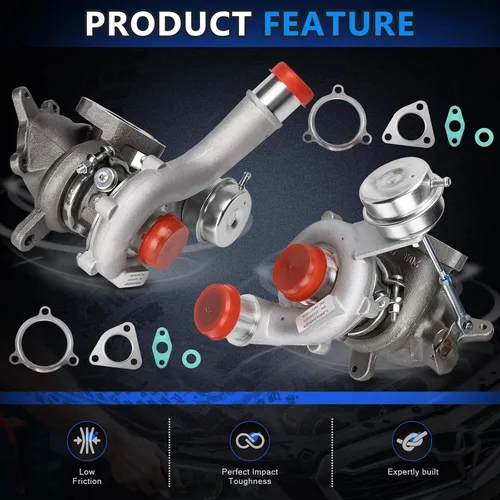 Miniatura 6 de Turbocompresor doble izquierdo y derecho para Ford Explorer Flex Lincoln MKS MKT 3.5L Ecoboost Reemplazo # AA5E9G438GD AA5E9G438GD AA5E9G438G