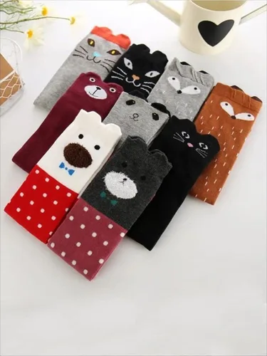 Miniatura 6 de Cute Tube Socks, Girls Knee Socks, Fun Socks For Girls or Teens, cute animal socks Fox Cat Deer Fawn Bear