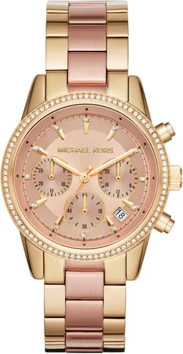 Miniatura 11 de Michael Kors Bryant - Reloj cronógrafo para mujer de acero inoxidable y cristal pavé