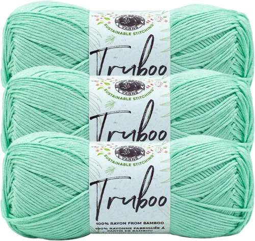 Miniatura 25 de (1 Madeja) Lion Brand Yarn Truboo Yarn, Aguamarina