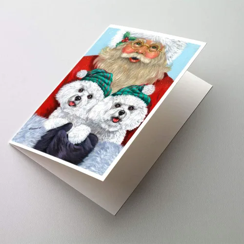 Miniatura 190 de Caroline's Treasures PPP3013GCA7P - Tarjetas de felicitación y sobres para mascotas de Basset Hound Teacher, paquete de 8 tarjetas en blanco