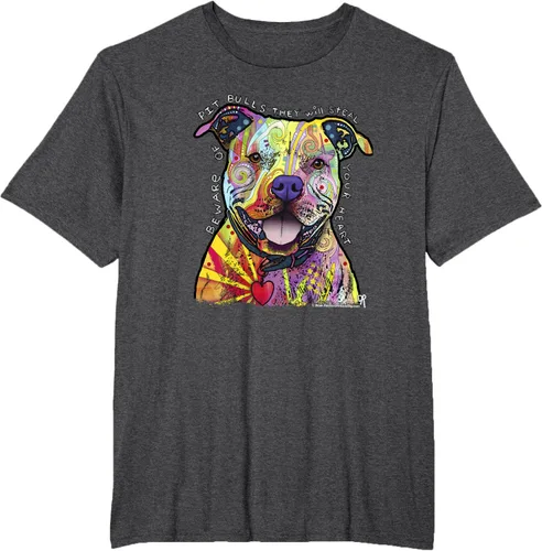 Miniatura 18 de Beware Of Pit Bulls, Dean Russo Pitbull Original - Camiseta para amantes de los perros, Negro