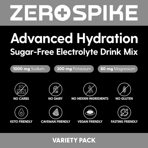 Miniatura 4 de Paquetes de polvo de electrolitos sin azúcar Mezcla de bebidas con sales para keto y ayuno Suplementos: los nutrientes clave de hidratación que