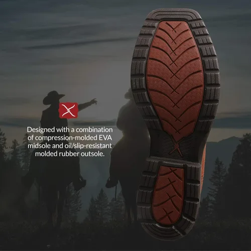 Miniatura 105 de Twisted X Botas Tech X para hombre de 12 pulgadas, botas occidentales casuales para hombre