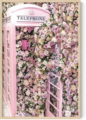 Miniatura 50 de Haus & Hues - Póster rosa con impresión de guepardo para decoración de pared de habitación, decoración artística para pared, sin marco, diseño