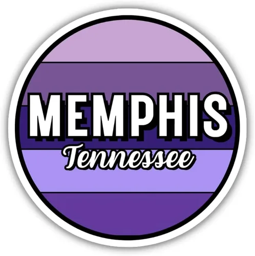 Miniatura 5 de Memphis Tennessee Travel Sticker, 2.5" Multiple Colors, Vinyl Laptop Water Bottle Planner Journal, Collectible Places I've Been, Luggage Decal Earth