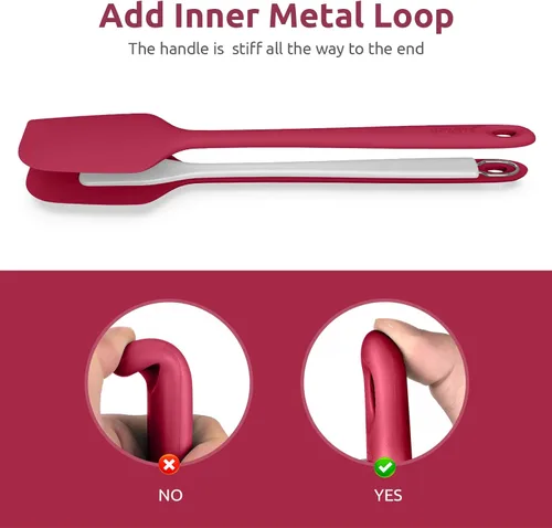 Miniatura 8 de Espátula de silicona extra grande de 14 pulgadas: U-Taste resistente al calor de 600ºF, flexible, para mezclar, remover, cocinar, raspar, hornear