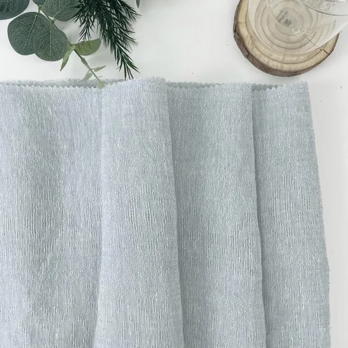 Miniatura 8 de Tela de lino jacquard gris con múltiples patrones, fibra textil de primera calidad para manualidades, decoración del hogar y tapicería
