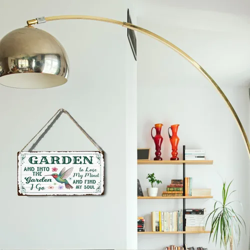 Miniatura 5 de Letrero de pared de jardín vintage para exteriores, regalos de jardinería para mujeres, jardineras, granja, patio, casa de campo, invernadero