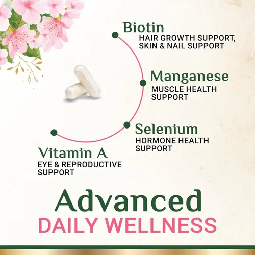 Miniatura 3 de Multivitamínico para mujeres – Completo multivitamínico con vitaminas A, C, D, E, B6, B12, zinc, calcio y magnesio, suplemento multimineral diario