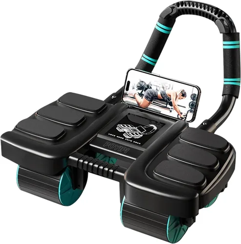 Miniatura 6 de 2025 New Ab Wheel Roller with Elbow Support - Automatic Rebound Abdominal Wheel Roller, The Upgraded Four-wheel Abdominal Wheel Core Workout Negro