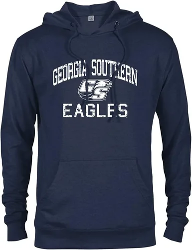 Miniatura 48 de Sport Your Gear Sudadera con capucha retro envejecida con licencia oficial de la NCAA para el día del juego, ropa para fanáticos Kent Navy Heather