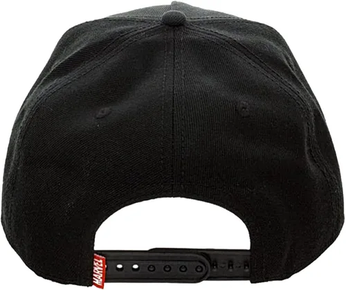 Miniatura 2 de Bioworld Marvel Comic Logo Sublimated Bill Snapback Gorra Gorra Negro, Negro, talla única