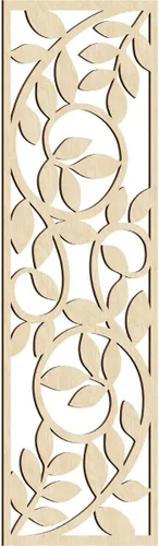Miniatura 104 de 9 3/8"W x 24 3/8"H x 1/4"T Utica Decorativo Fretwork Madera Paneles de Pared, Abedul