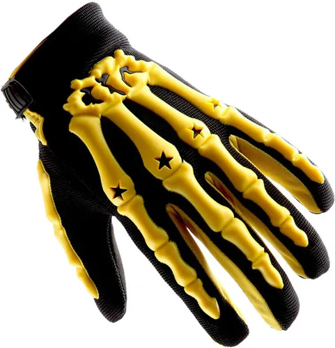 Miniatura 13 de Guantes juveniles de motocross 1Storm para motocicletas, BMX, MX, ATV, bicicletas todoterreno, modelo de esqueleto para niños