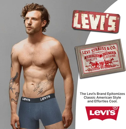 Miniatura 7 de Levi's Mens Boxer Briefs Breathable Stretch Underwear 4 Pack