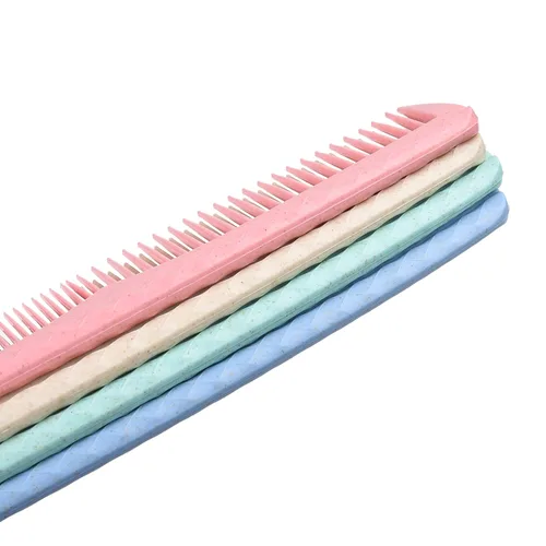 Miniatura 5 de Kare & Kind Juego de peines para el cabello, 4 peines de plástico duraderos (7.46 pulgadas), dientes gruesos y finos, para peinar, peinar, recortar