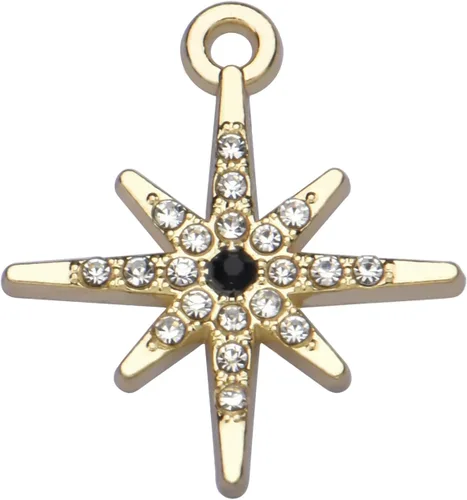 Miniatura 28 de Paquete de 20 dijes de diamantes de imitación chapados en oro, accesorios de cristal para collares, pulseras, joyería, manualidades, bricolaje