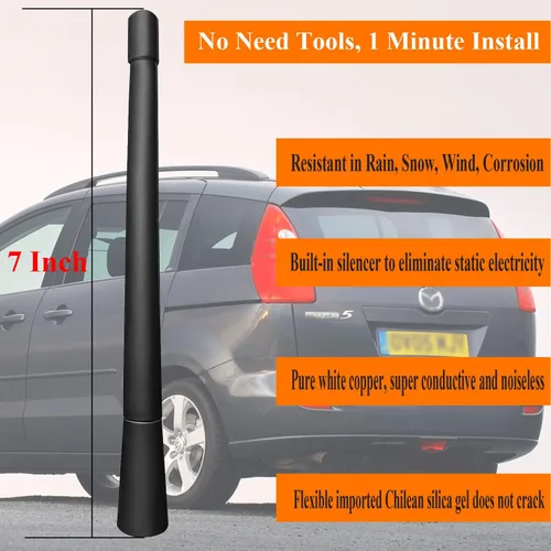 Miniatura 2 de Reemplazo de antena de 7 pulgadas para Mazda 5 (1999-2015)