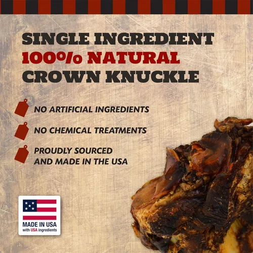 Miniatura 6 de THE COUNTRY BUTCHER Crown Knuckles - Huesos de perro de carne de res, masticables naturales de larga duración para perros medianos y grandes