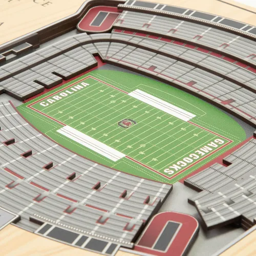 Miniatura 3 de YouTheFan NCAA South Carolina Gamecocks Arte de Pared 3D StadiumView de 5 Capas - Estadio Williams-Brice