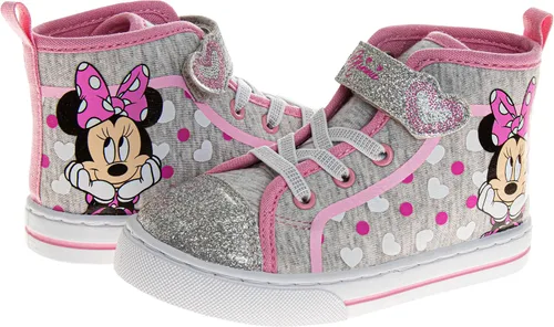 Miniatura 4 de Zapatillas altas de princesa de Disney con Minnie Mouse de Frozen Encanto - Zapatillas de tobillo de Blancanieves Ariel Elsa Maribel Minnie