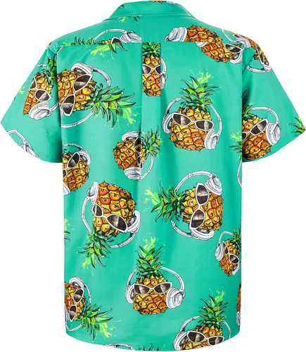 Miniatura 29 de Camisa hawaiana para hombre, con estampado floral, cómoda, con botones, casual, manga corta, ropa de playa para hombre