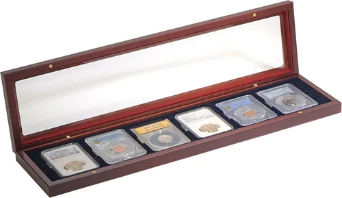 Miniatura 5 de LIGHTHOUSE - VOLTERRA - Caja de monedas de una sola losa con tapa forrada de seda para PCGS, NGC, ANACS, IGC y más