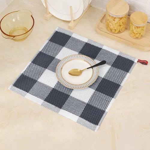 Miniatura 8 de Mordimy Trapos de cocina a cuadros 100% algodón, 12 x 12 pulgadas, súper suaves y absorbentes, de secado rápido, trapos de cocina para cocina