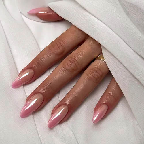Miniatura 15 de Uñas postizas a presión marrón café, uñas postizas medianas de almendra, color sólido, cobertura completa, uñas postizas artificiales brillantes