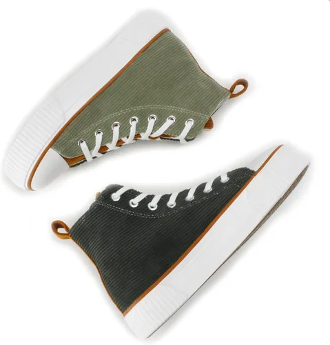 Miniatura 6 de PepStep Women's Fashion Platform High Top Sneakers, Cute Corduroy or Faux Lamb's Fur UpperMemory Foam Insole,Trendy Slim Shoe Lace