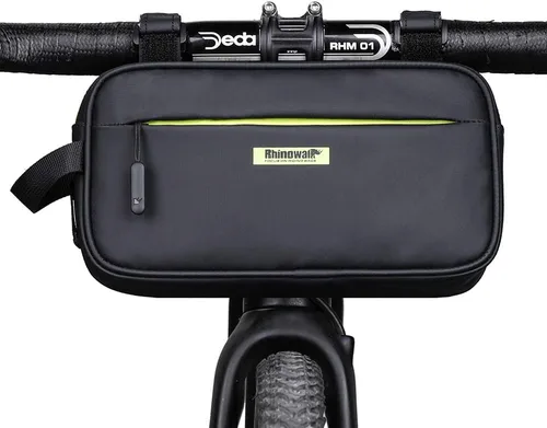 Miniatura 7 de Rhinowalk Bolsa de manillar de bicicleta, multifuncional impermeable para bicicleta de montaña, bolsa frontal para bicicleta de carretera, cesta