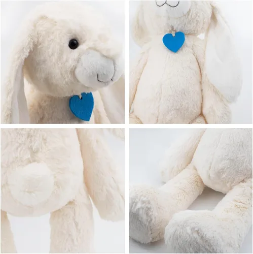 Miniatura 3 de Animales de peluche de conejo, rellenos de cesta de Pascua, bonito conejo para dormir, regalos abrazables para niños, 18.5 pulgadas