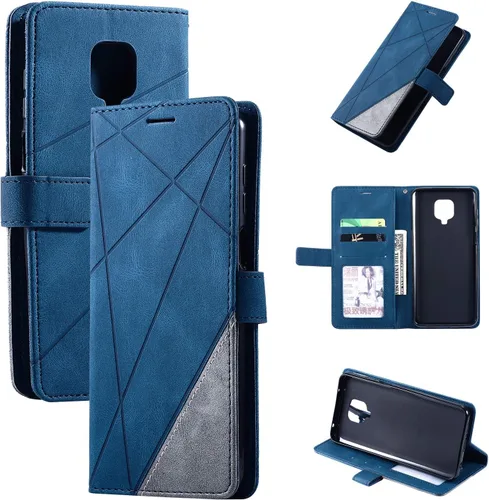 Miniatura 11 de Funda de cuero tipo cartera para Xiaomi Redmi Note 9 pro/Note 9s/Note 9pro Max, funda de poliuretano con tapa y ranuras de crédito, funda plegable