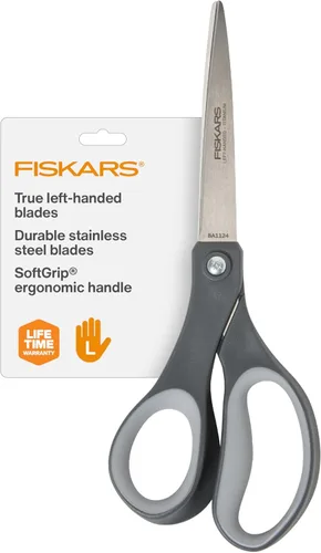 Miniatura 9 de Fiskars Tijeras de 8 pulgadas con Empuñadura Cómoda Antiadherentes de Titanio para Todo Uso - Cuchillas de Acero Inoxidable para Tareas de Corte