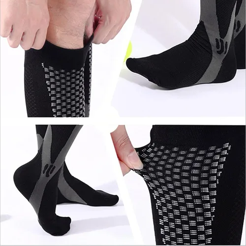 Miniatura 5 de Compression Socks For Women & Men Circulation (2 Pairs) - Best Support For Running Nurses Recovery Cycling Flight Athletic