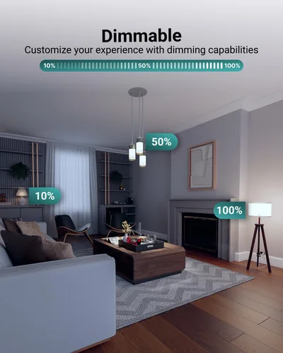 Miniatura 6 de Sunco - Paquete de 10 bombillas LED GU24 A19, 2 puntas, 800 LM, 9 W (equivalente a 60 W), luz diurna de 5000 K, regulable, base de pines GU24 Twist