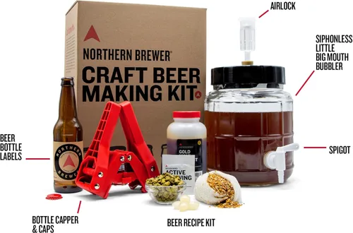 Miniatura 2 de Northern Brewer - Kit de inicio para hacer cerveza artesanal de 1 galón sin sifón, equipo y kit de recetas de cerveza (Kama Citra IPA)