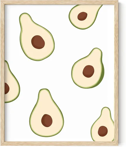Miniatura 31 de HAUS AND HUES Fruit Art - Imagen de melocotón, decoración de pared de cocina, impresión de baño (marco beige, 24 x 36)